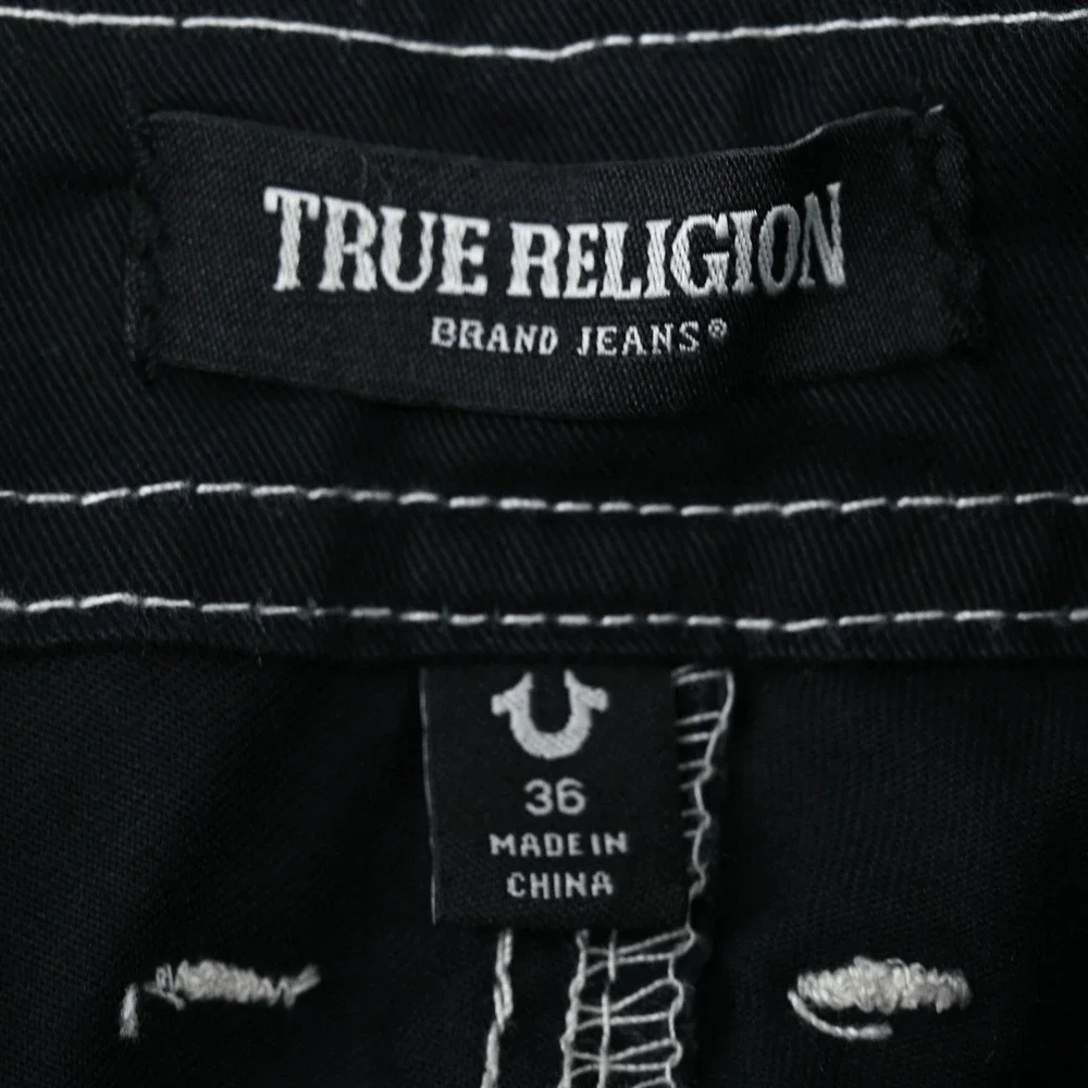 NWT True Religion 36 Black Convertible Cargo Pants Edgy Alternative Streetwear